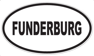 FUNDERBURG - Oval Magnet