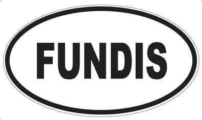 FUNDIS - Oval Sticker