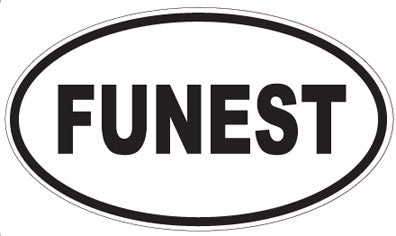 FUNEST - Oval Sticker