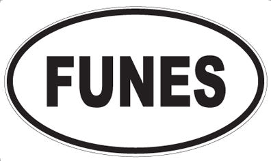 FUNES - Oval Magnet