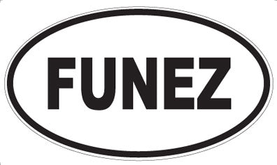 FUNEZ - Oval Sticker