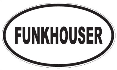 FUNKHOUSER - Oval Sticker