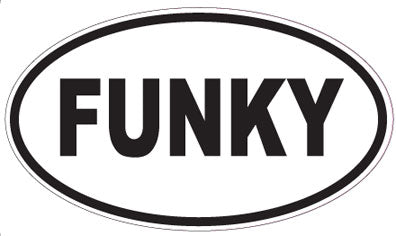 FUNKY - Oval Sticker