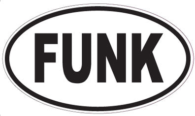FUNK - Oval Sticker