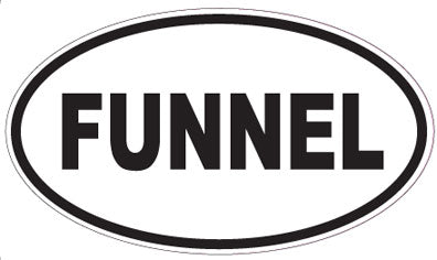 FUNNEL - Oval Sticker