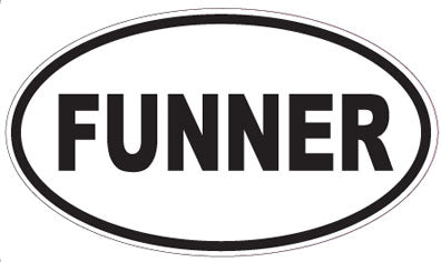 FUNNER - Oval Sticker