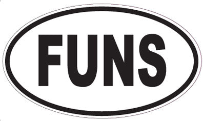 FUNS - Oval Sticker