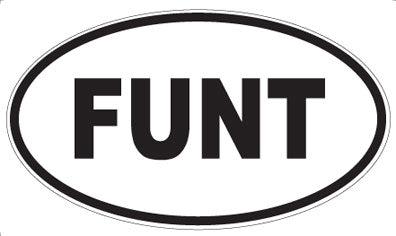FUNT - Oval Magnet