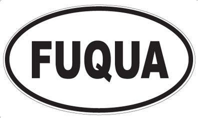 FUQUA - Oval Magnet