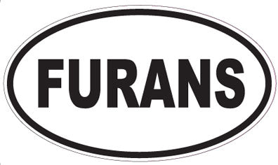 FURANS - Oval Sticker