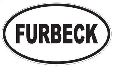 FURBECK - Oval Sticker
