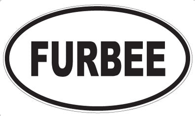 FURBEE - Oval Sticker