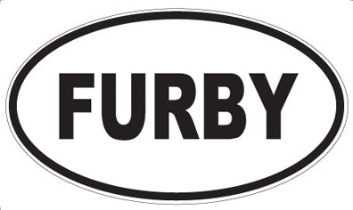 FURBY - Oval Magnet