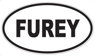 FUREY - Oval Sticker