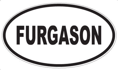 FURGASON - Oval Sticker