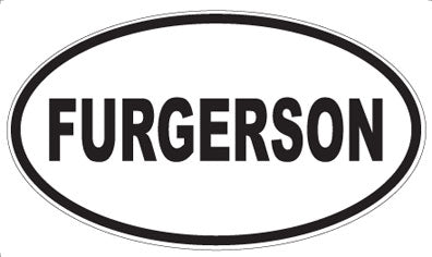 FURGERSON - Oval Magnet