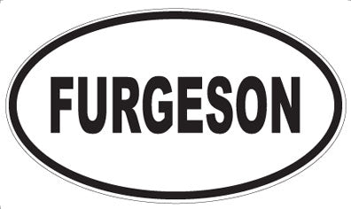 FURGESON - Oval Magnet