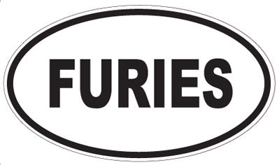 FURIES - Oval Sticker