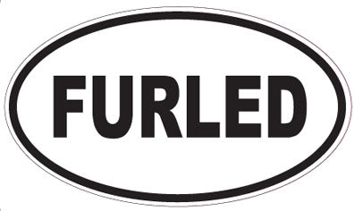 FURLED - Oval Sticker