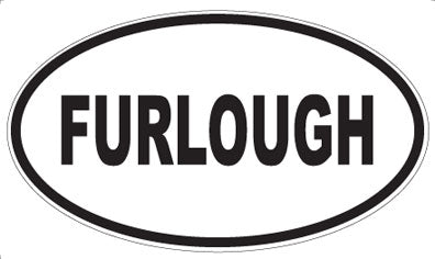 FURLOUGH - Oval Sticker