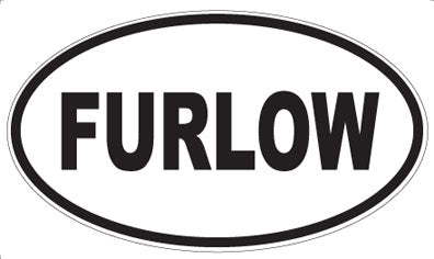 FURLOW - Oval Sticker