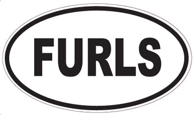 FURLS - Oval Sticker