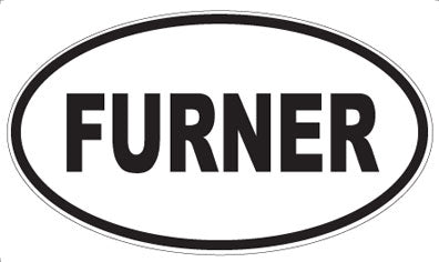 FURNER - Oval Sticker