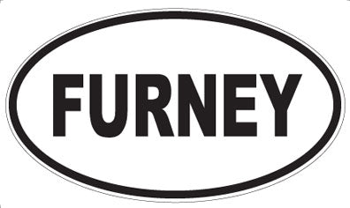 FURNEY - Oval Magnet