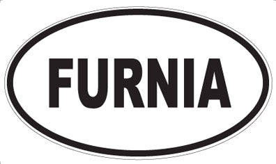 FURNIA - Oval Sticker
