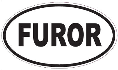 FUROR - Oval Sticker