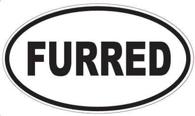 FURRED - Oval Sticker