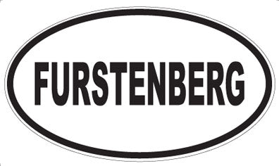 FURSTENBERG - Oval Sticker