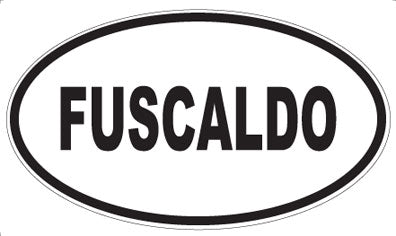 FUSCALDO - Oval Sticker