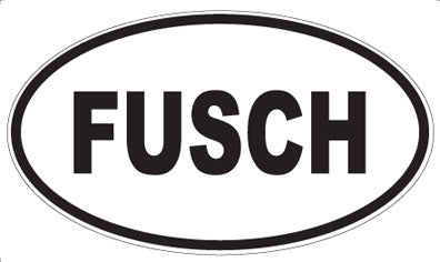 FUSCH - Oval Sticker