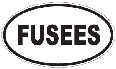 FUSEES - Oval Sticker
