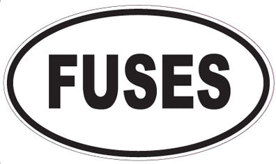 FUSES - Oval Sticker