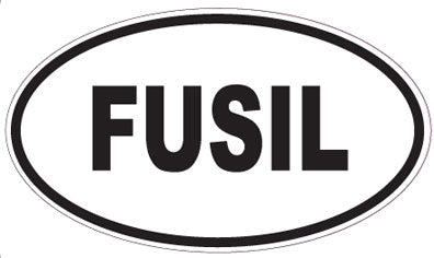 FUSIL - Oval Sticker