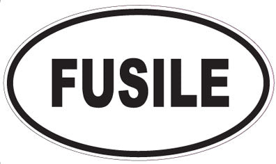FUSILE - Oval Sticker