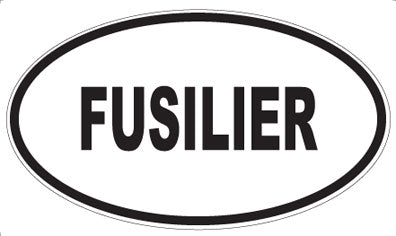 FUSILIER - Oval Magnet