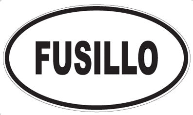 FUSILLO - Oval Sticker