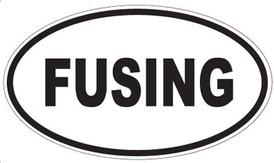 FUSING - Oval Sticker