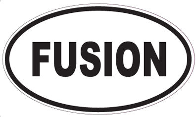 FUSION - Oval Sticker