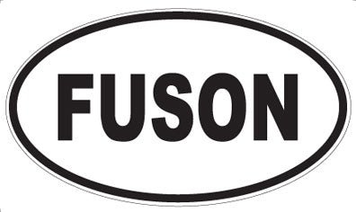 FUSON - Oval Sticker