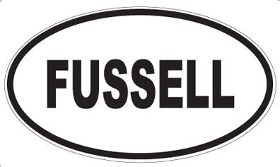 FUSSELL - Oval Sticker