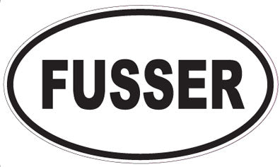 FUSSER - Oval Sticker