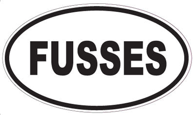 FUSSES - Oval Sticker