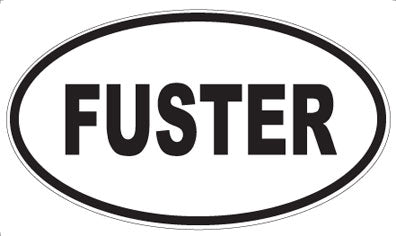 FUSTER - Oval Magnet