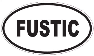 FUSTIC - Oval Sticker