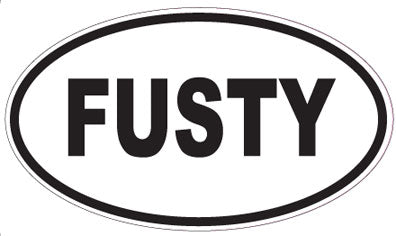 FUSTY - Oval Sticker