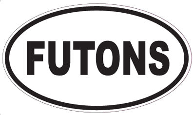FUTONS - Oval Sticker